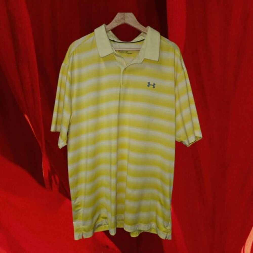 Under Armour Loose‎ polo Yellow Size 2XL (Z28)
